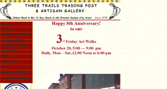 Desktop Screenshot of 3trailstradingpost.com